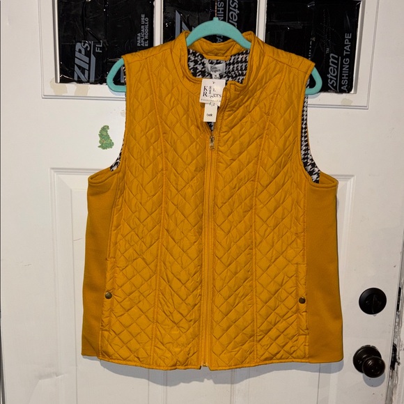 Kim Rogers Jackets & Blazers - Kim Rogers Mustard Quilted Vest